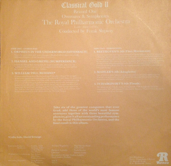 Royal Philharmonic Orchestra : Classical Gold II (4xLP, Ltd + Box)