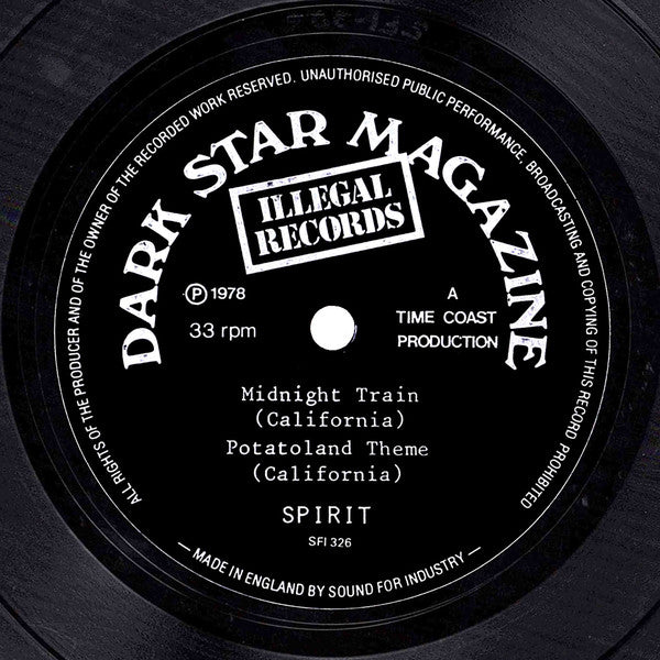 Spirit (8) : Midnight Train / Potatoland Theme (Flexi, 7", S/Sided)