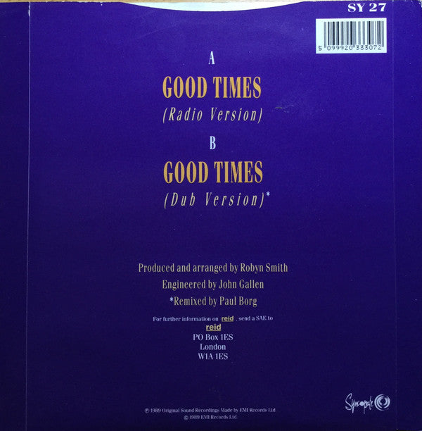 Reid : Good Times (7", Single)