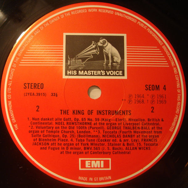 Various : The King Of Instruments (LP, Comp, RE)