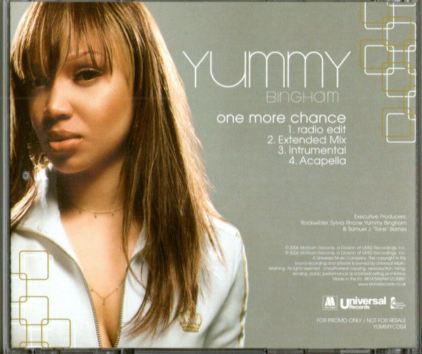 Elizabeth "Yummy" Bingham : One More Chance (CD, Single, Promo)