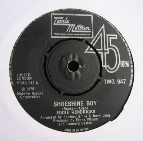 Eddie Kendricks : Shoeshine Boy / Hooked On Your Love (7", Single)