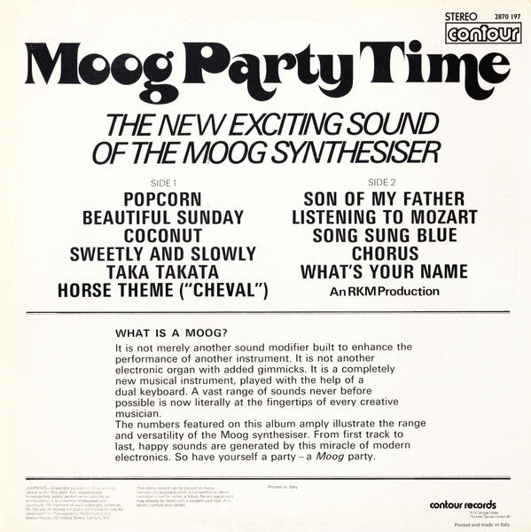 Unknown Artist : Moog Party Time (LP)
