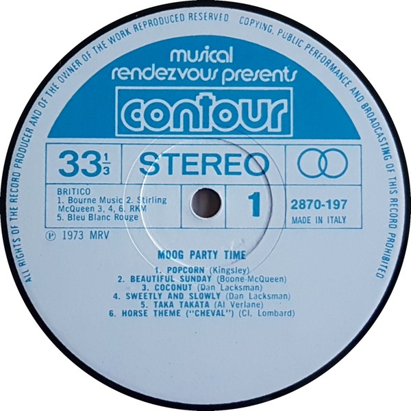 Unknown Artist : Moog Party Time (LP)