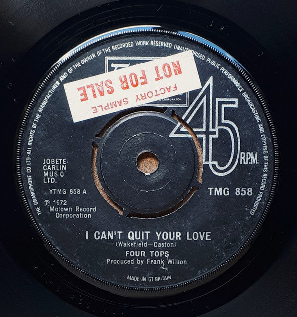 Four Tops : I Can't Quit Your Love (7", Single)