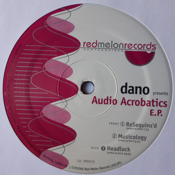 Dano : Audio Acrobatics E.P. (12", EP)