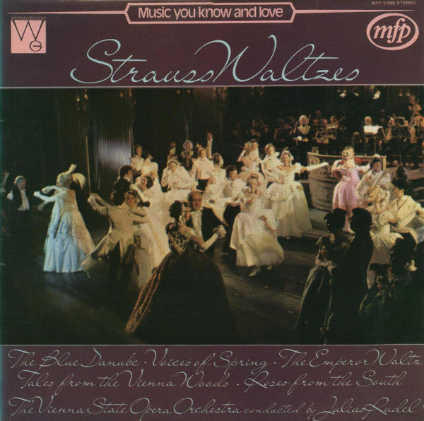 Orchester Der Wiener Staatsoper Conducted By Julius Rudel : Strauss Waltzes (LP, NL )