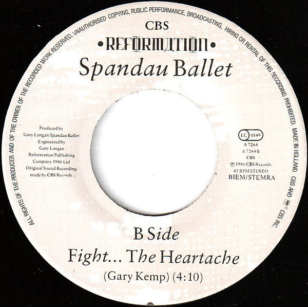 Spandau Ballet : Fight For Ourselves (7", Single)