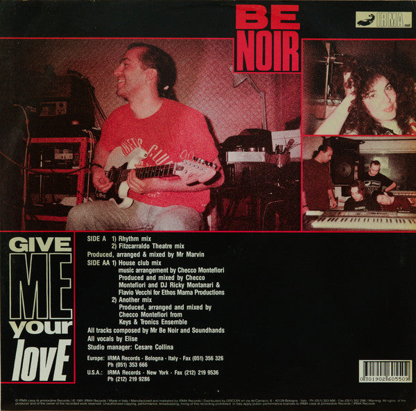 Be Noir : Give Me Your Love (Remixes) (12")