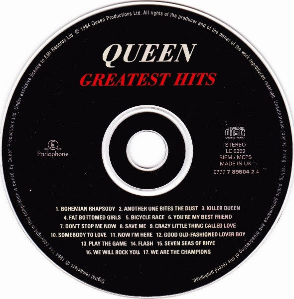 Queen : Greatest Hits (CD, Comp, RE, RM)