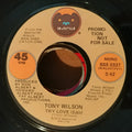 Tony Wilson (3) : Try Love (7", Mono, Promo)