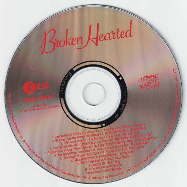 Various : Broken Hearted - 18 Classic Tearjerkers (CD, Album, Comp)