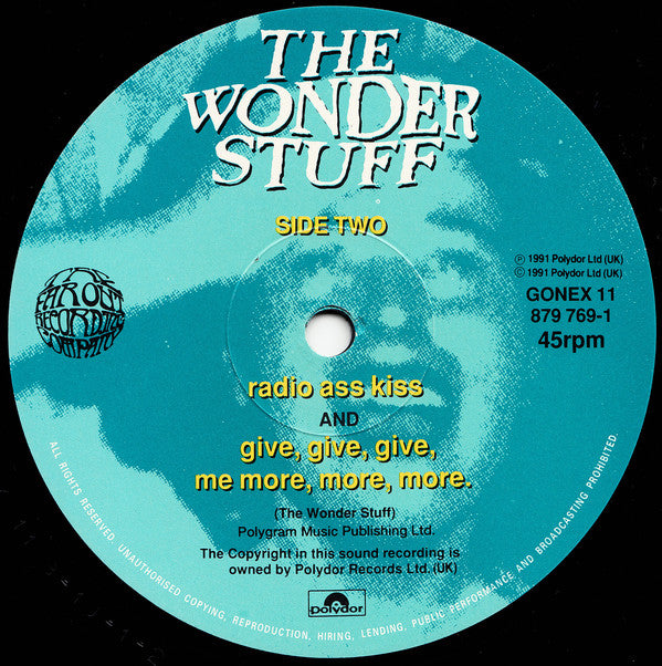 The Wonder Stuff : The Size Of A Cow (12", Single)