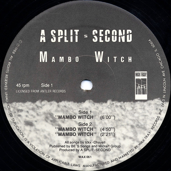 A Split - Second : Mambo Witch (12", Single)