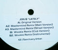 Jon B : Lately (12", Promo)