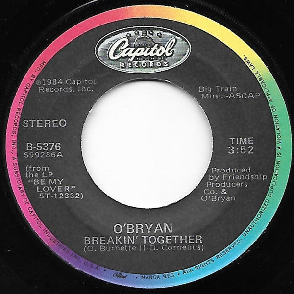 O'Bryan : Breakin' Together (7")
