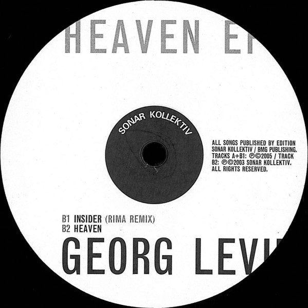 Georg Levin : Heaven EP (12", EP)