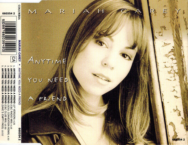 Mariah Carey : Anytime You Need A Friend (CD, Single)