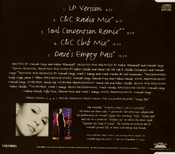 Mariah Carey : Anytime You Need A Friend (CD, Single)