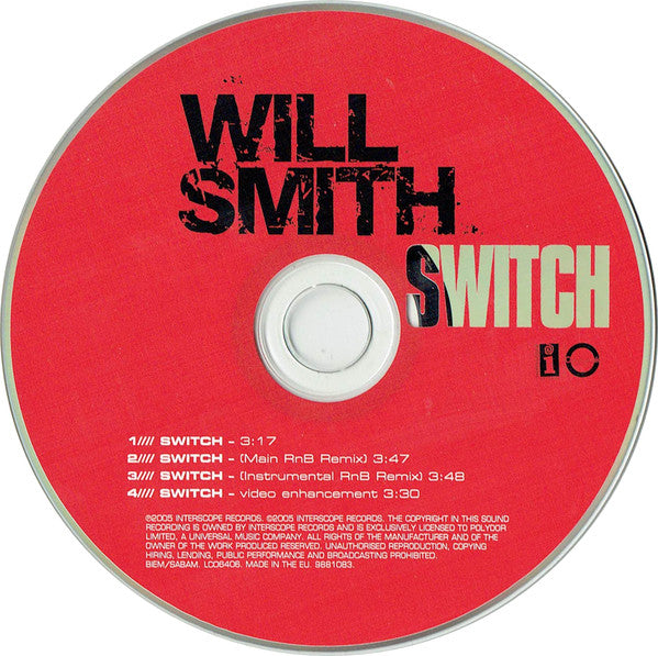 Will Smith : Switch (CD, Single, Enh)