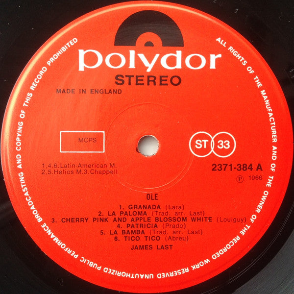 James Last : Olé (LP, Comp, RE)