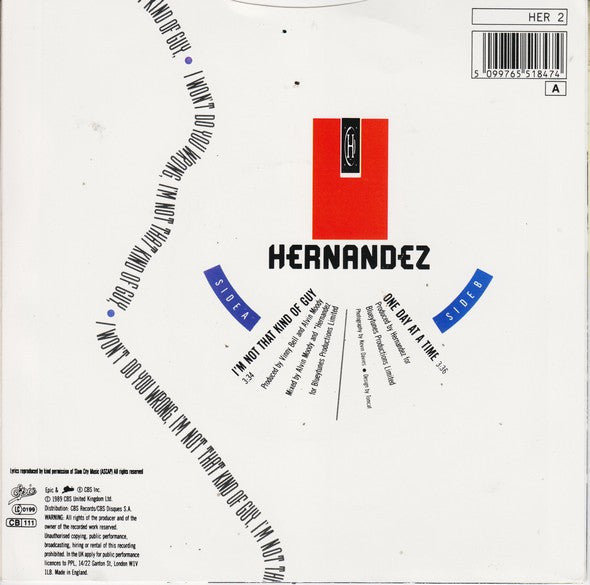 Wayne Hernandez : I'm Not That Kind Of Guy (7", Single)