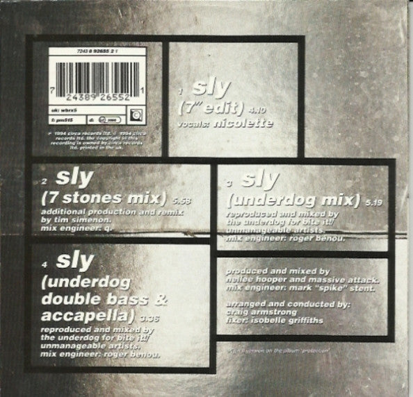 Massive Attack : Sly (CD, Single)