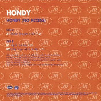 Hondy : Hondy (No Access) (12")