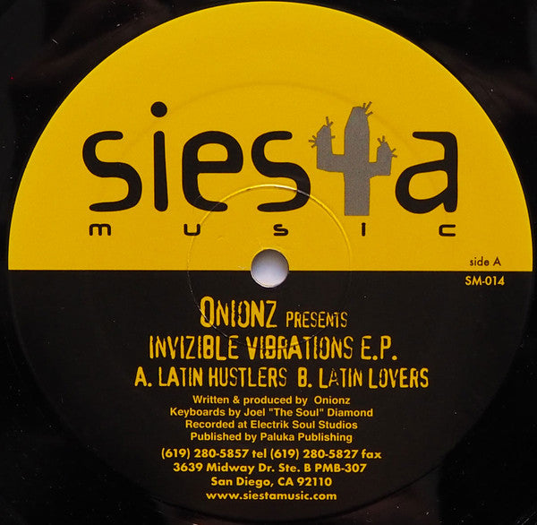 Onionz : Invizible Vibrations E.P. (12", EP)
