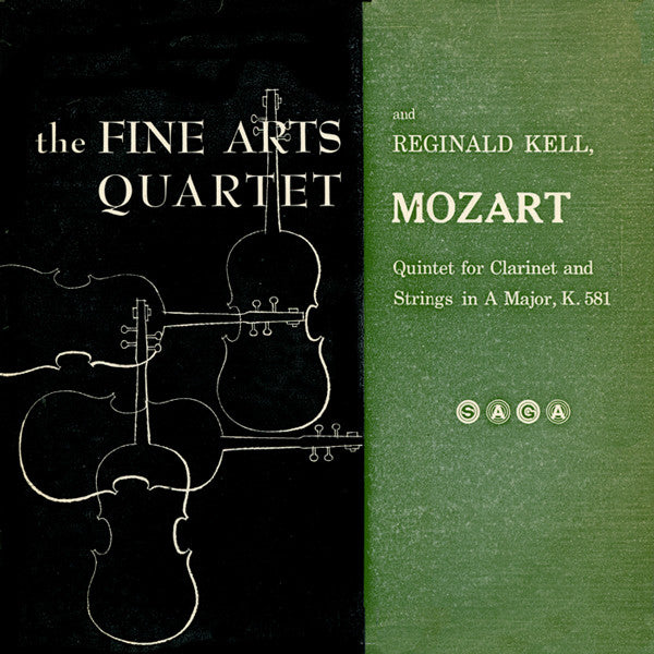 Wolfgang Amadeus Mozart, The Fine Arts Quartet And Reginald Kell : Quintet For Clarinet And Strings In A Major, K. 581 (LP, Mono)