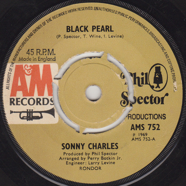 Sonny Charles : Black Pearl (7", Single)