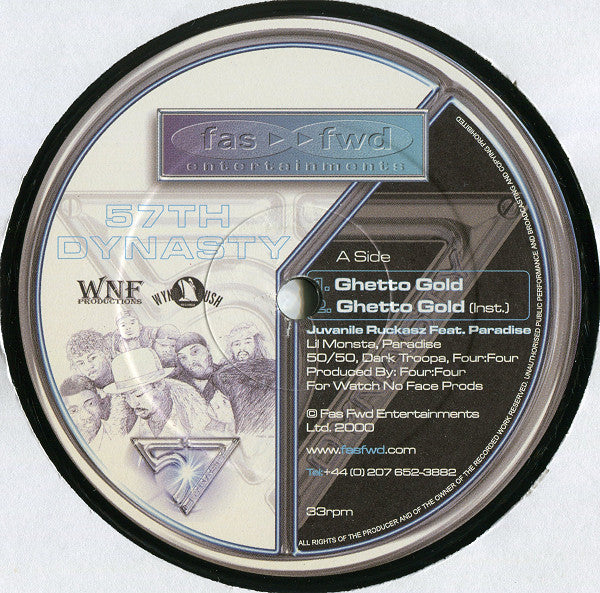 The 57th Dynasty : Ghetto Gold / Hold On Strong (12")
