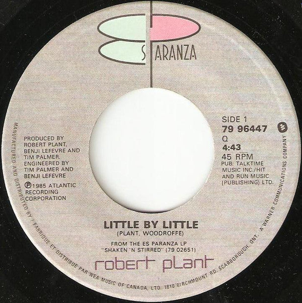 Robert Plant : Little By Little (7", Single)