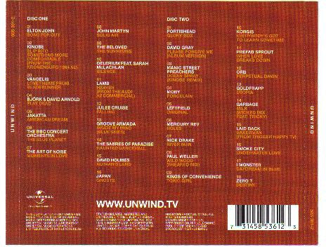 Various : Unwind (34 Soothing Laidback Tracks) (2xCD, Comp)