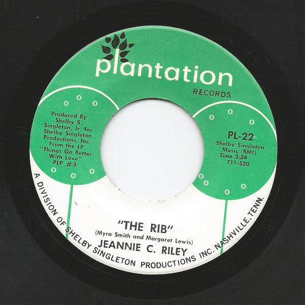 Jeannie C. Riley : The Rib / I'm The Woman (7", Single)