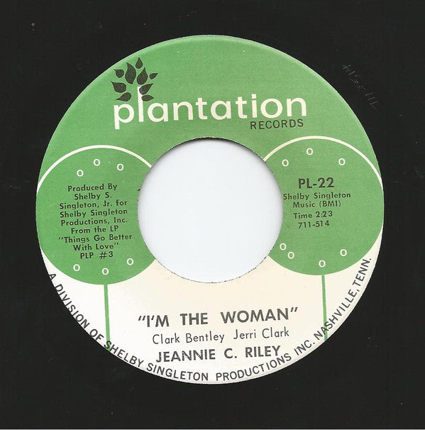 Jeannie C. Riley : The Rib / I'm The Woman (7", Single)