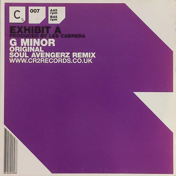 Exhibit A (2) : G Minor (12")