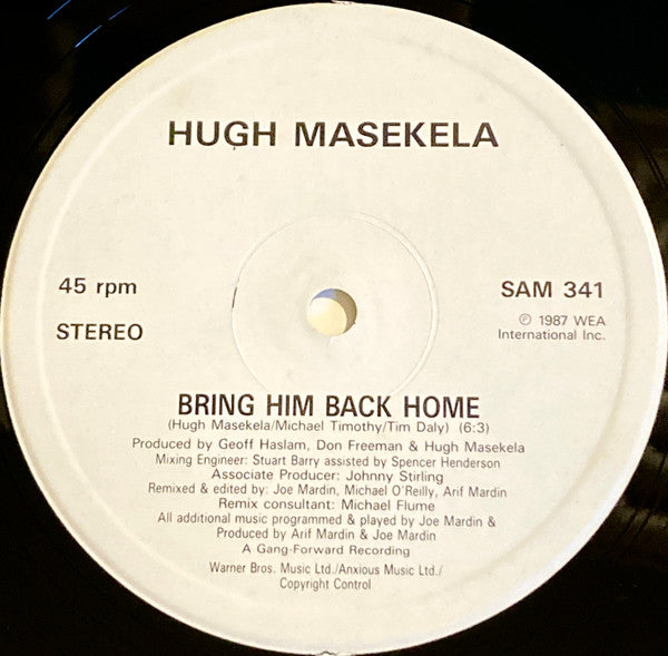 Hugh Masekela : Bring Him Back Home (12", Single, Promo)