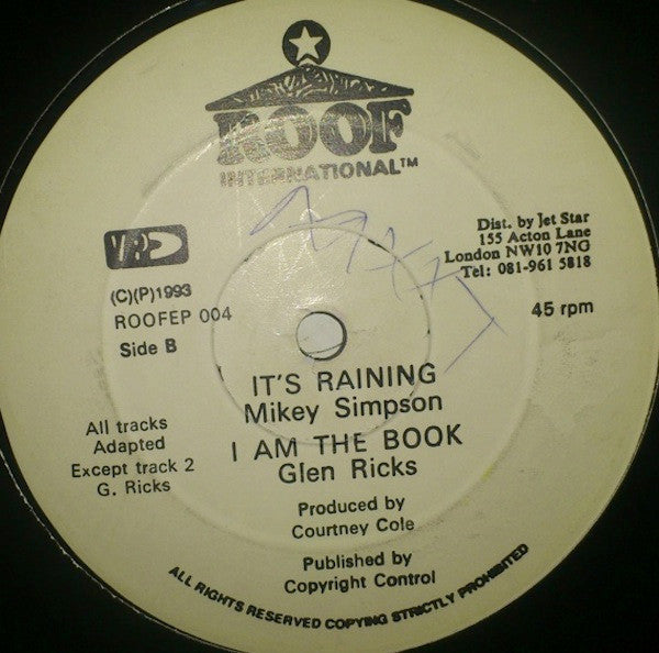 Frankie Paul & Little Kirk / Jack Radics / Mickey Simpson / Glen Ricks : Sorry To Say / Unchained Melody / It's Raining / I Am The Book (12")