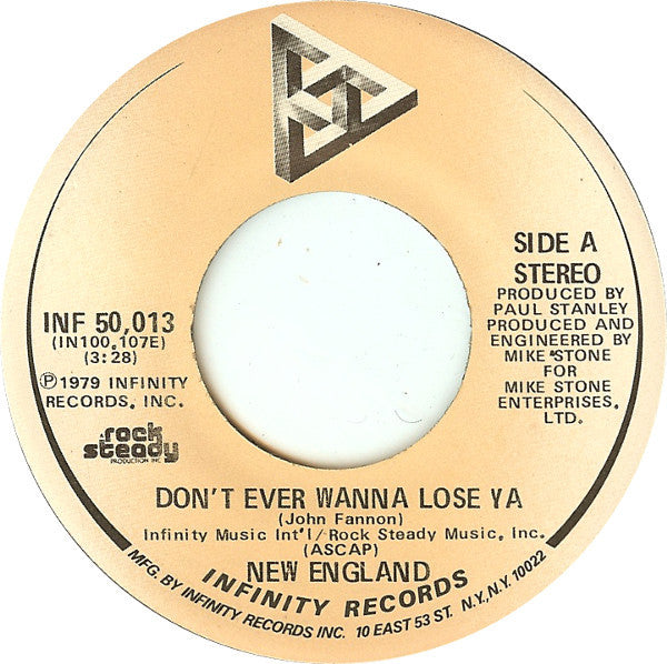 New England : Don't Ever Wanna Lose Ya / Shoot (7", Single)
