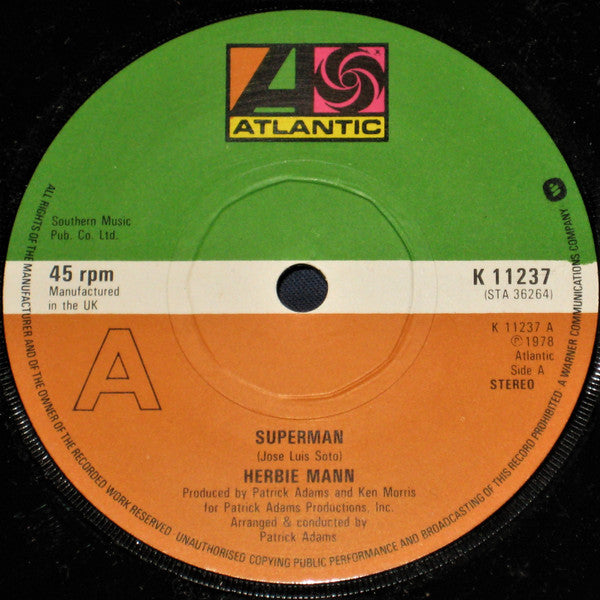 Herbie Mann : Superman (7", Single)