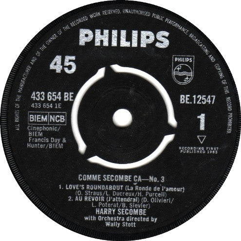 Harry Secombe : Comme Secombe Ça No. 3 (7", EP)