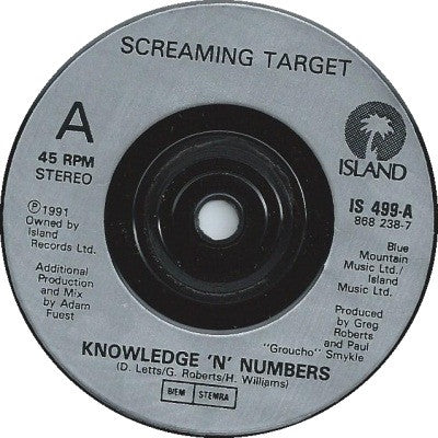 Screaming Target : Knowledge 'N' Numbers (7", Single)