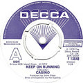 Casino (36) : Keep On Running  (7", Single, Promo)