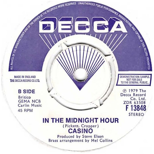 Casino (36) : Keep On Running  (7", Single, Promo)