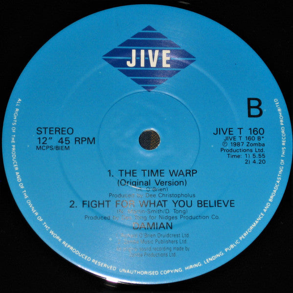 Damian : The Time Warp II (Brand New 1988 Remix) (12")