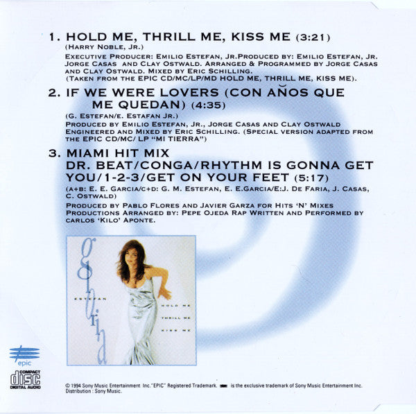Gloria Estefan : Hold Me, Thrill Me, Kiss Me (CD, Single)