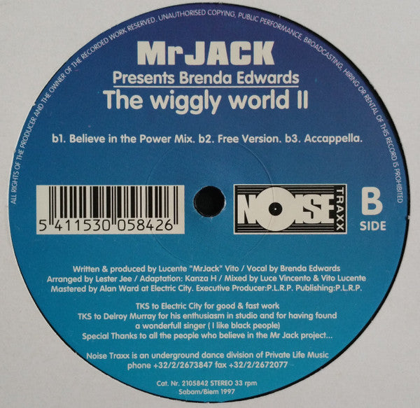Mr. Jack Presents Brenda Edwards : The Wiggly World 2 (12")