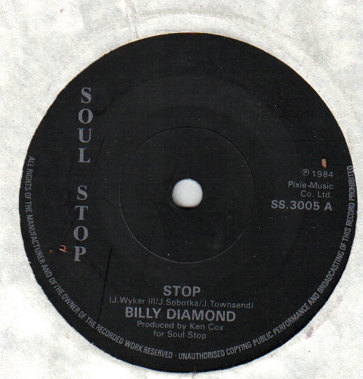 Billy Diamond (2) : Stop (7", Single)