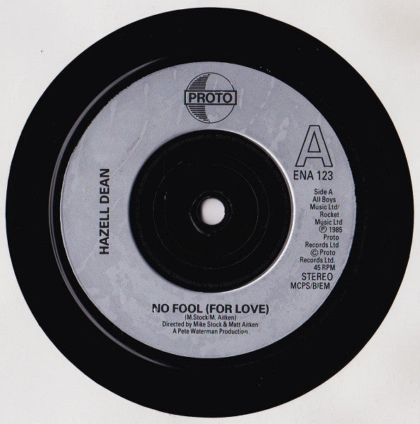 Hazell Dean : No Fool (For Love) (7", Single)